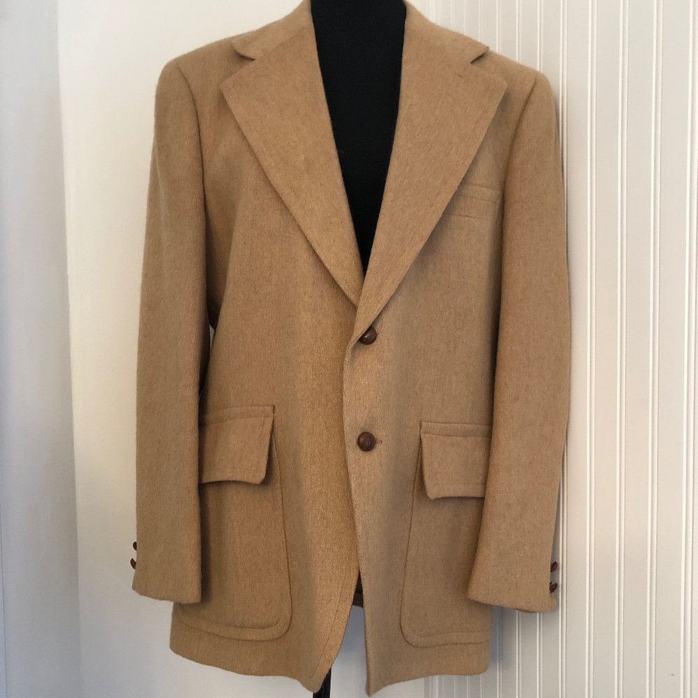 Vintage Genuine Camel  Hair Business Casual Blazer